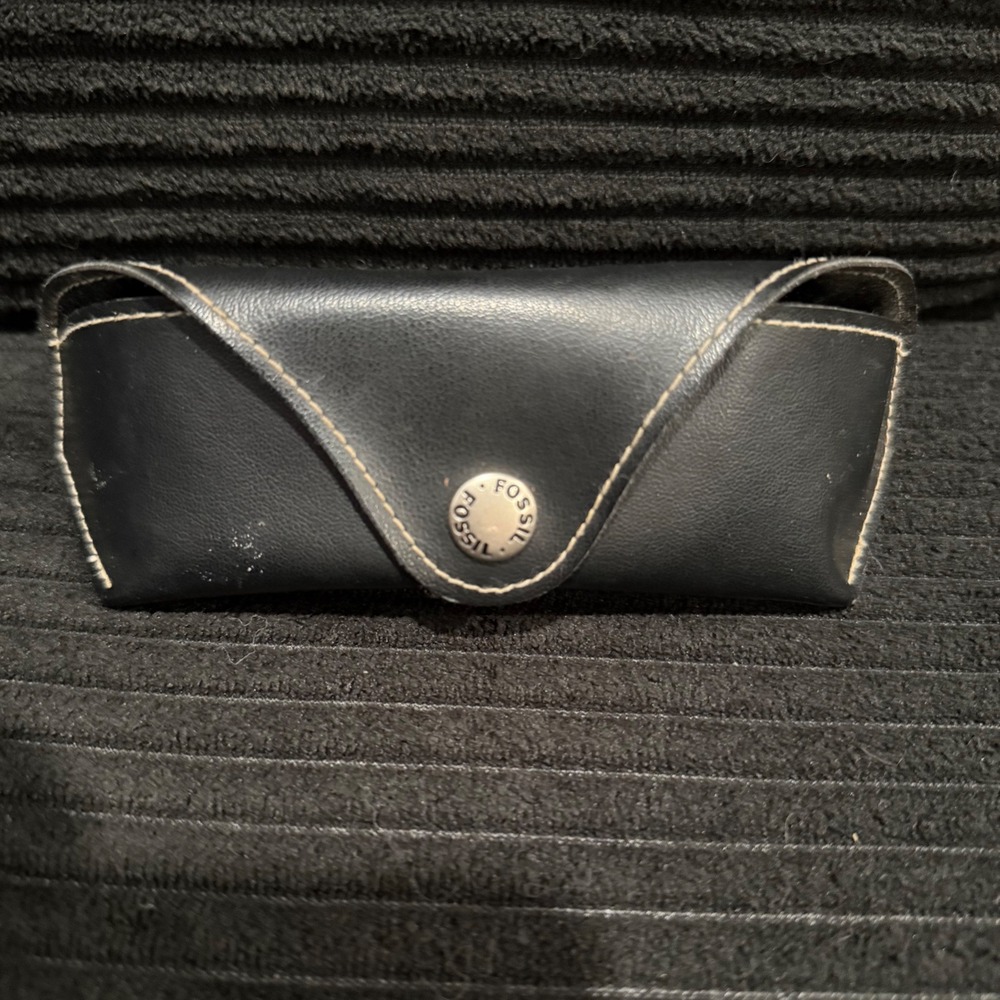 Fossil Black Eyeglasses Sunglasses Case